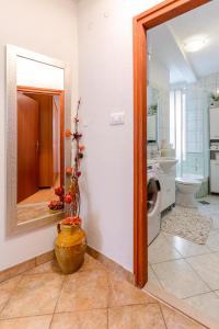 Koupelna v ubytování Apartman Mare