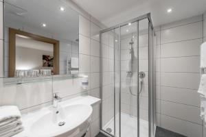 Koupelna v ubytování Apart Hotel Garni Wieser