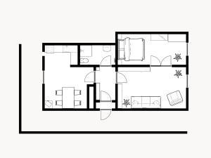 Plán poschodí v ubytovaní Dolina Apartman