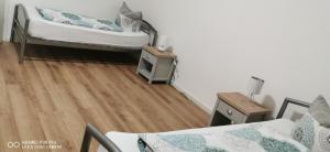 Postel nebo postele na pokoji v ubytování Monteurwohnung 1 Bitterfeld