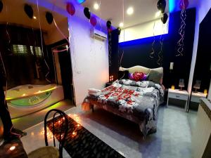 Łóżko lub łóżka w pokoju w obiekcie Hotel Napoleon-Cuore