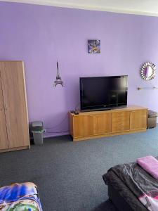 Televízia a/alebo spoločenská miestnosť v ubytovaní Bon Voyage Apartments