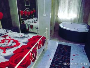 Łóżko lub łóżka w pokoju w obiekcie Hotel Napoleon-Cuore