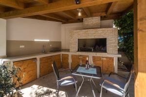 Posezení v ubytování Apartmants Bogdanic Krk II