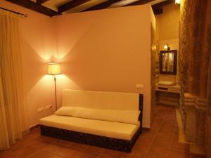 A seating area at Rincón de San Cayetano