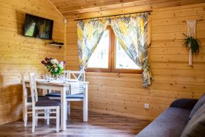 Telewizja i/lub zestaw kina domowego w obiekcie Dusznickie Domki Całoroczne