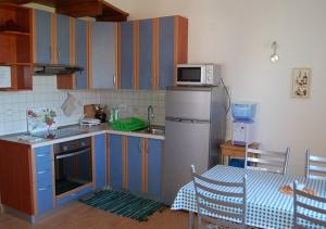 Kuchyň nebo kuchyňský kout v ubytování Apartment in Privlaka with Terrace, Air conditioning, WIFI, Washing machine (4839-2)