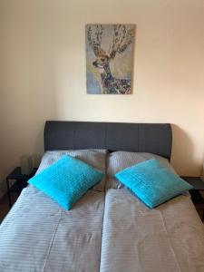 Ein Bett oder Betten in einem Zimmer der Unterkunft Böhmerwald Pur2 mit Sauna