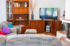 TV a/nebo společenská místnost v ubytování Apartman Mihael