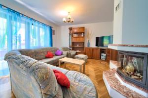 TV a/nebo společenská místnost v ubytování Apartman Mihael