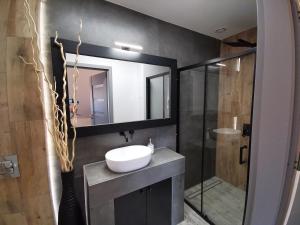 Kúpeľňa v ubytovaní Apartamenty Majówka