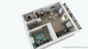 Plán poschodí v ubytovaní Apartamenty Asturia Rymanów Zdrój
