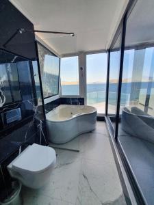 Koupelna v ubytování Hotel Aloha