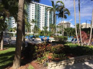 a view of the resort from the pool at Ocean Reserve STR-01045 in Sunny Isles Beach