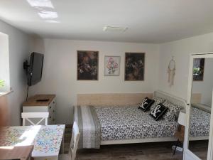 Posteľ alebo postele v izbe v ubytovaní Apartamenty Chris
