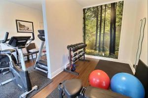 Fitness centrum a/nebo fitness zařízení v ubytování Le Champlain Condo-Hôtel