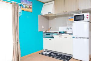 Kuchyň nebo kuchyňský kout v ubytování Seaside Pension Petit Shirahama