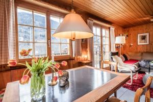 Χώρος καθιστικού στο Chalet Annabelle