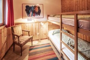 Ένα ή περισσότερα κρεβάτια σε δωμάτιο στο Chalet Annabelle