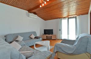 sala de estar con sofá, sillas y TV en Aparments David 1376, en Štinjan