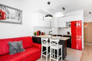 Kuchyňa alebo kuchynka v ubytovaní Apartment Warsaw Business Center by Noclegi Renters