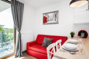 Posedenie v ubytovaní Apartment Warsaw Business Center by Noclegi Renters