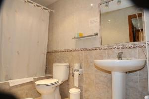 Koupelna v ubytování Hotel El Tilo