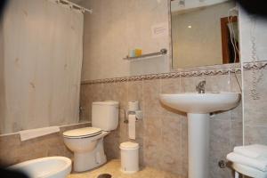 Koupelna v ubytování Hotel El Tilo