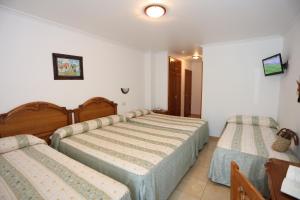 Postel nebo postele na pokoji v ubytování Hotel El Tilo
