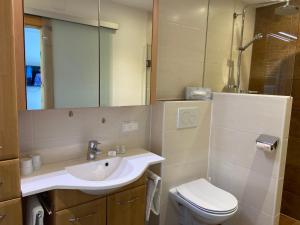 Koupelna v ubytování Appartement Hubner