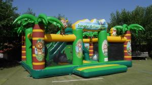 a inflatable bounce house in a parking lot at Baumhaus Hotel Voglsam in Schönau