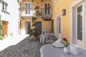 Balkón alebo terasa v ubytovaní Antico Borgo B&B Cannobio