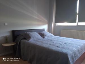 Łóżko lub łóżka w pokoju w obiekcie Ecorooms PADRÓN