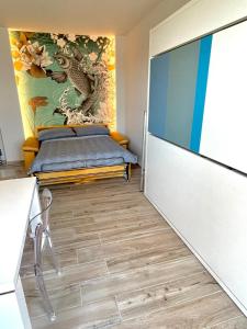 A bed or beds in a room at Karpa House