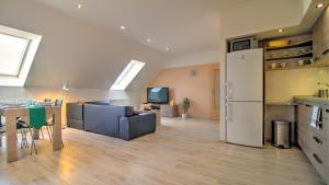 Kuchyň nebo kuchyňský kout v ubytování Boromeum Residence