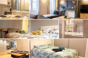 Confort Appartement 110 m² CleanNcosy Toulouse Hypercentre客房内的一张或多张床位