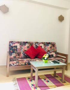 Uma área de estar em Villa 22