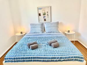 Cama o camas de una habitación en Cascais Terrace Bay Apartment