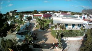 an aerial view of a house with a yard at Antichi Mulini in Favignana