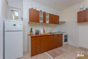 Kuchyň nebo kuchyňský kout v ubytování Apartmani Bego