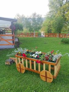 Zahrada ubytování Brvnara Ljubičica