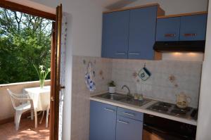 Kuchyň nebo kuchyňský kout v ubytování Apartments and Rooms Suzana