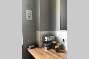 Coffee and tea making facilities at Mazzini apartment