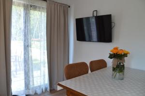 TV a/nebo společenská místnost v ubytování Nela
