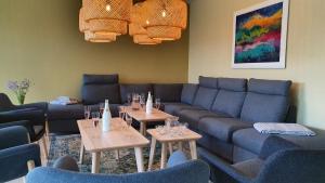 KonskáVila Doliny的配有沙发、桌椅的客厅