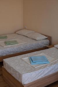 two beds in a room with two bedsvisor at Estate House in Zatoka