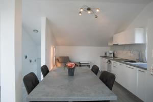 Kuchyň nebo kuchyňský kout v ubytování Apartmani Vrtodusic