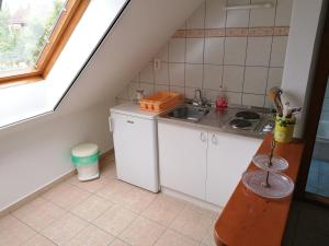 A kitchen or kitchenette at Tamás Bátya Kunyhója
