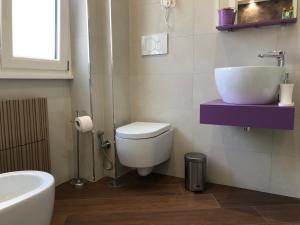 Koupelna v ubytování B&B Le Ninfee