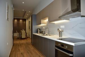 Кухня или мини-кухня в Gonis Grand Luxury Suite
